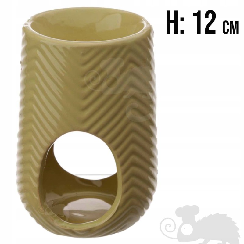 KOMINEK zapachowy CERAMICZNY na olejki woski tea lighty KOLOROWY w kwiaty